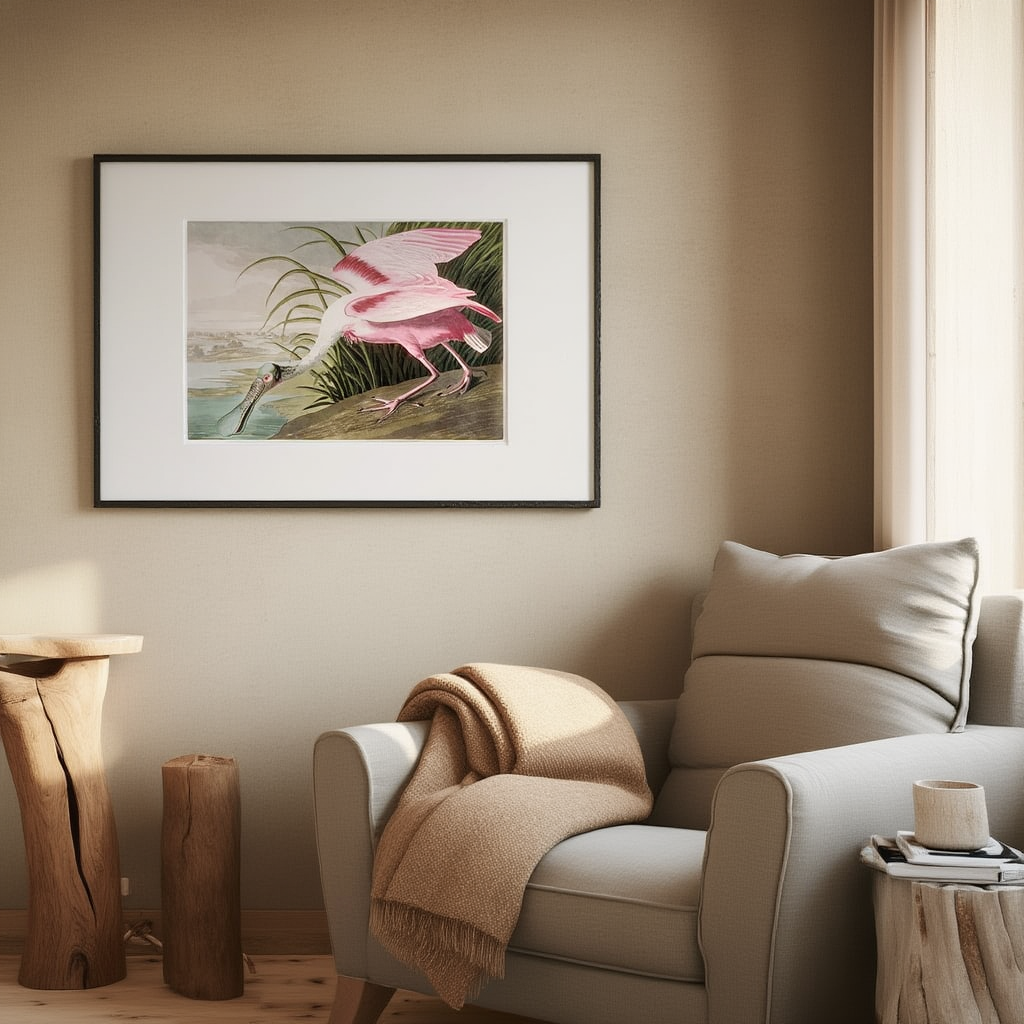 John James Audubon - Large Audubon Spoonbill