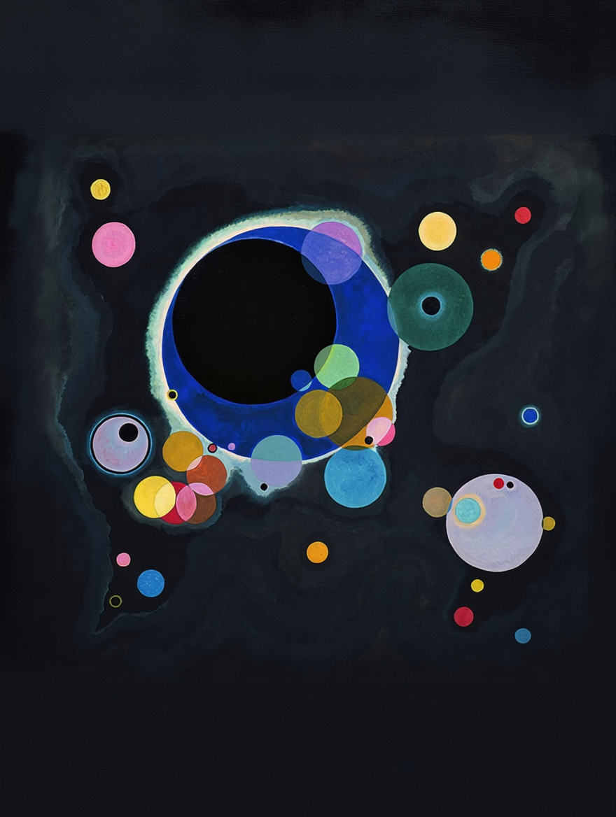 Several Circles by Wassily Kandinsky – Abstract Modern Art Print