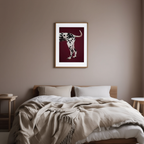 Dalmatian Loyal Dog Wall Art Print – Charming Canine Illustration for Modern Home