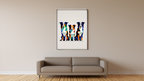 Border Collie Poster – Modern Dog Pop Art Print