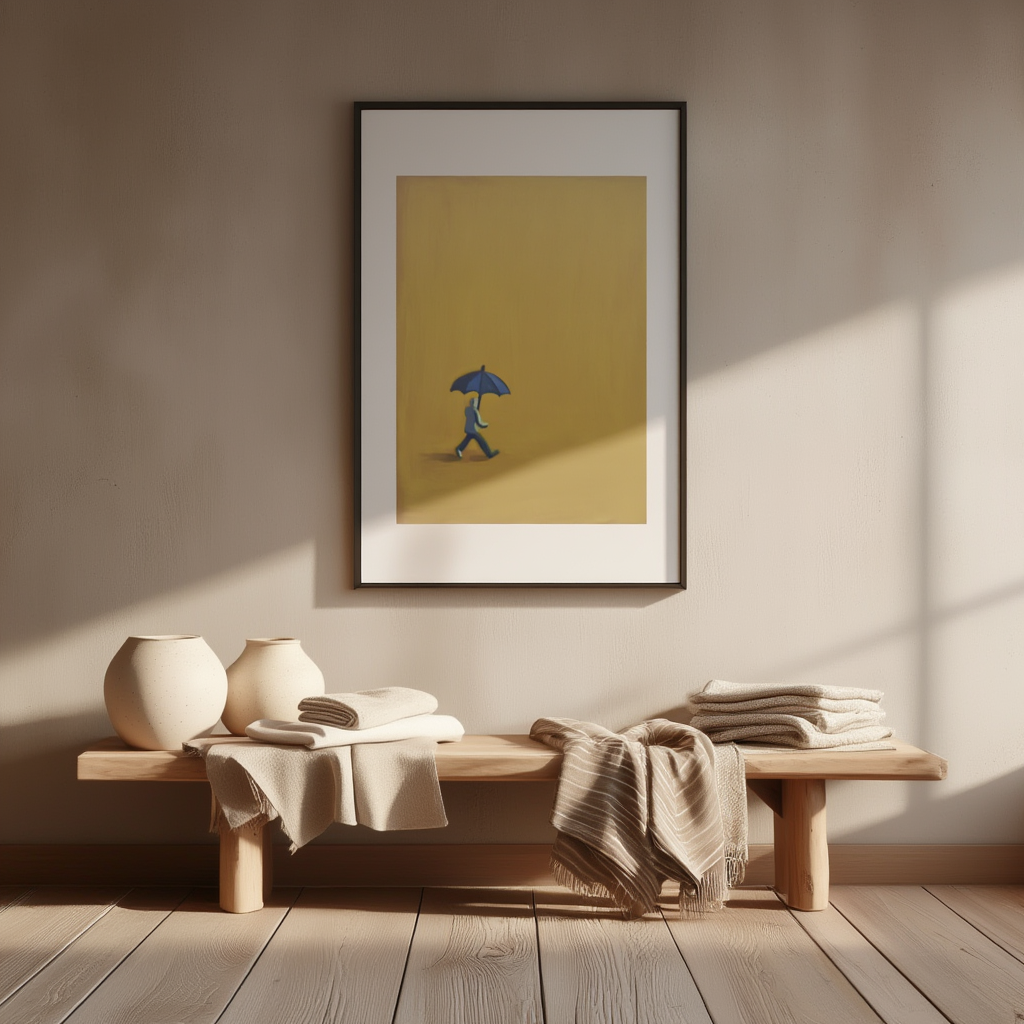 Constructed Intersections – Colorful Geometric Abstract Print for Interiors