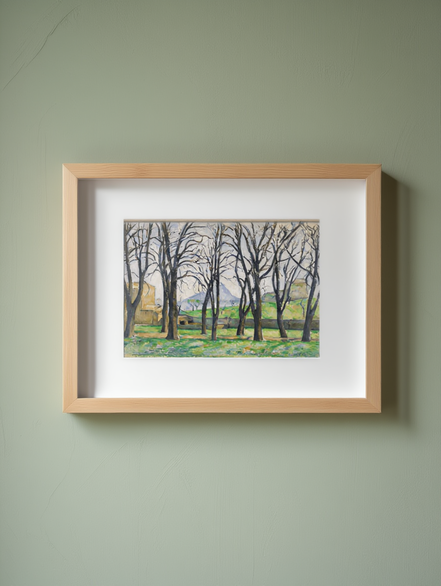 Paul Cézanne - Les Marronniers du Jas de Bouffan en Hiver