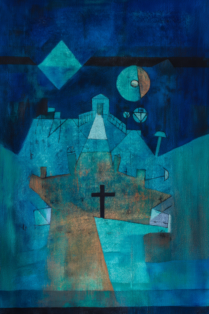 Set of 2 Modernist Art Prints – Moholy-Nagy & Paul Klee Abstract Collection