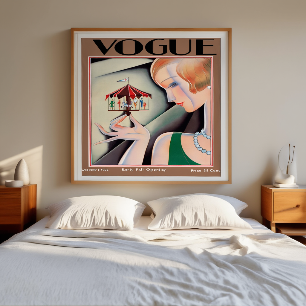 Vogue October 1, 1926 – Vintage Fashion Illustration Poster