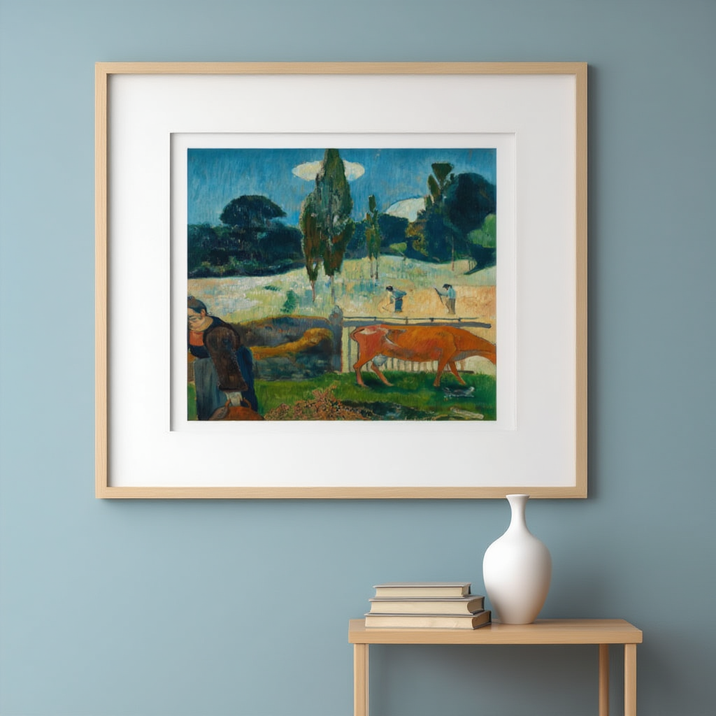 Paul Gauguin – The Red Cow - Iconic Post-Impressionist Art Print