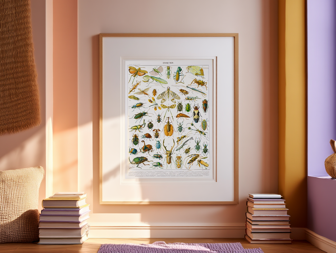 Adolphe Millot - Insectes I Poster