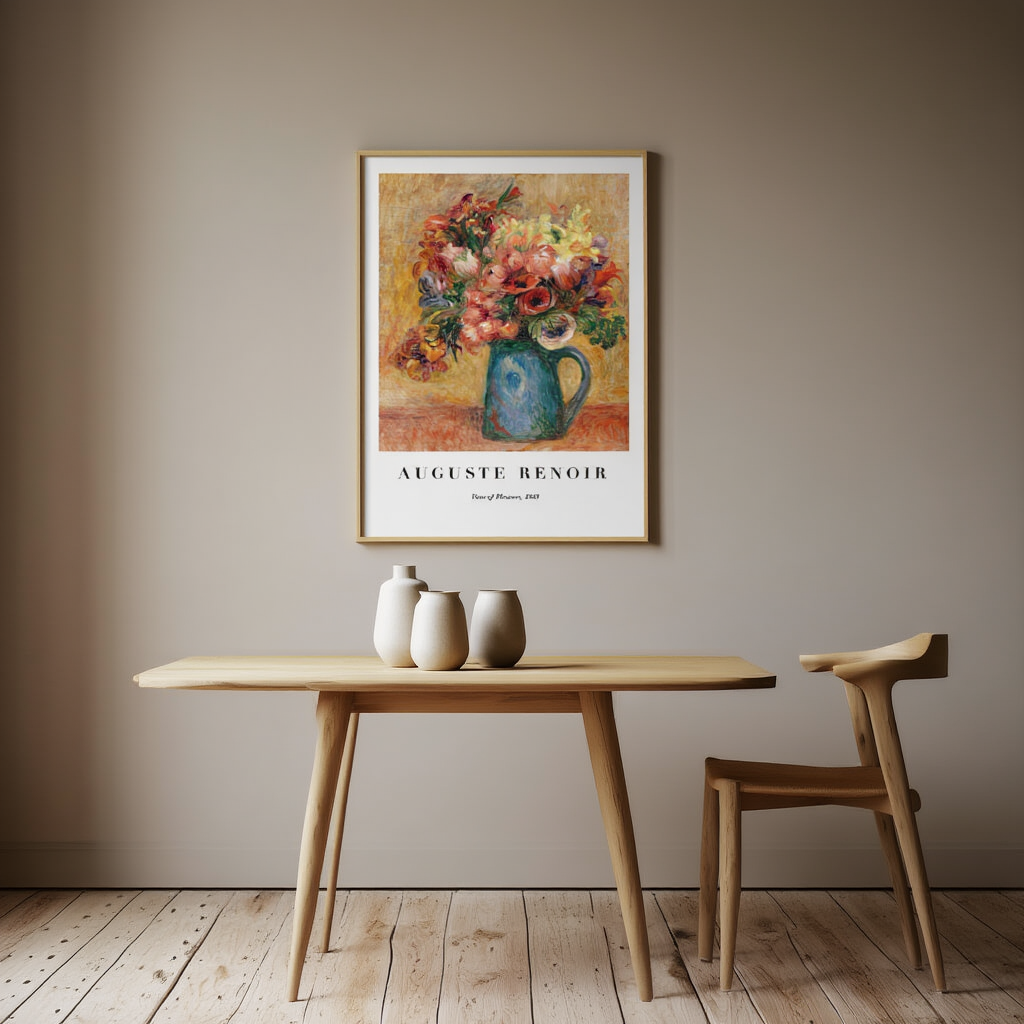 Auguste Renoir – Vase of Flowers Poster