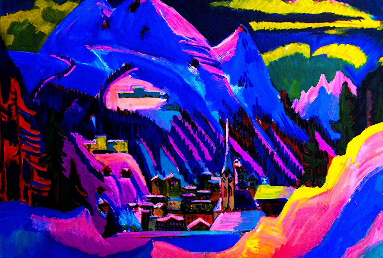 Ernst Ludwig Kirchner - Davos in Snow
