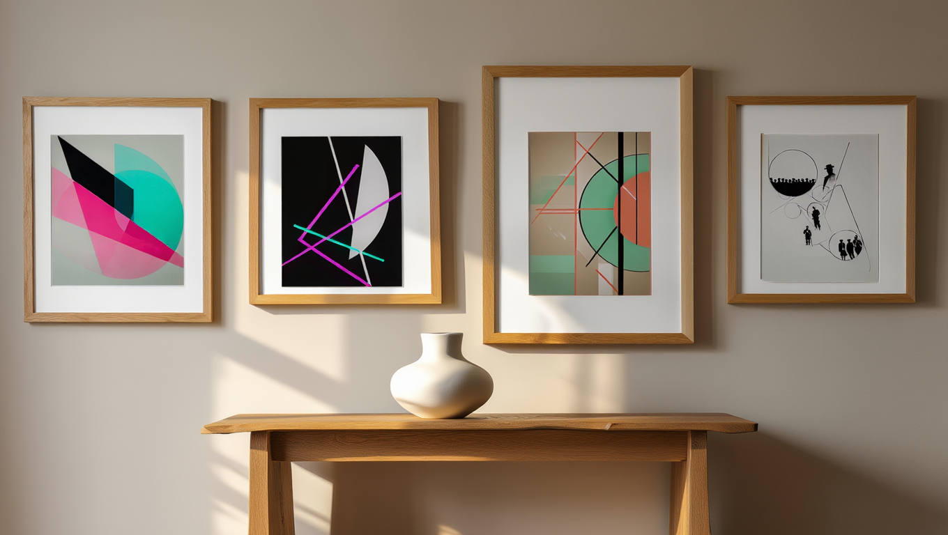 László Moholy-Nagy – 4 Bauhaus Prints | Modernist Art Collection