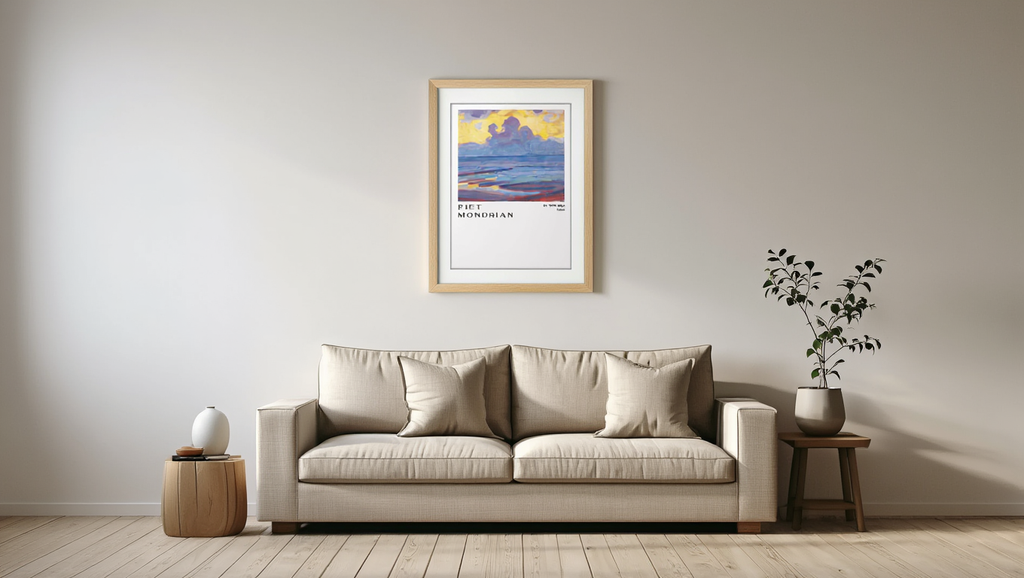 Piet Mondrian – By the Sea Print (1915) – Iconic Abstract Modern Art Poster