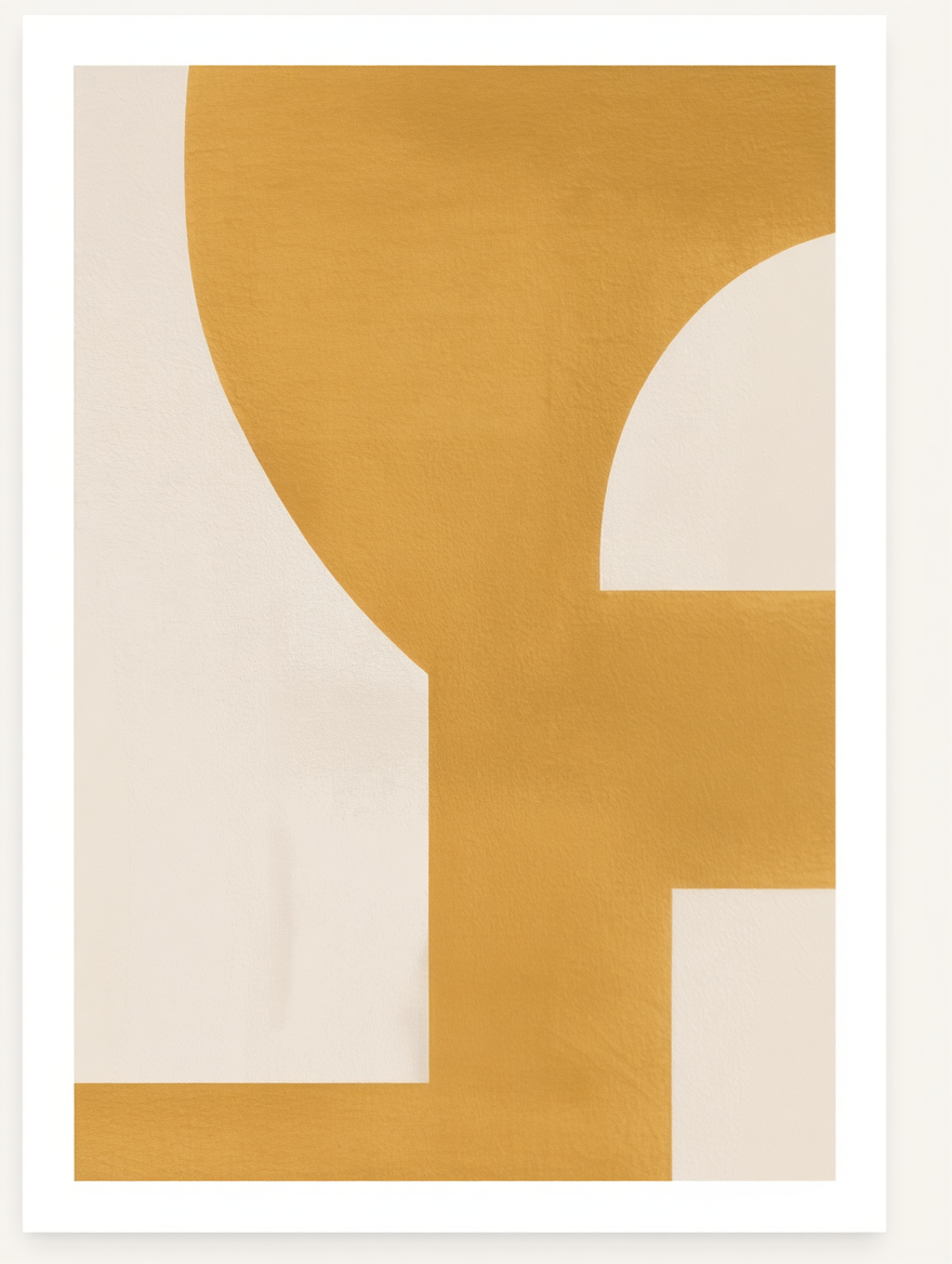 Abstract Geometric Positivity – 5 Modern Wall Art Prints