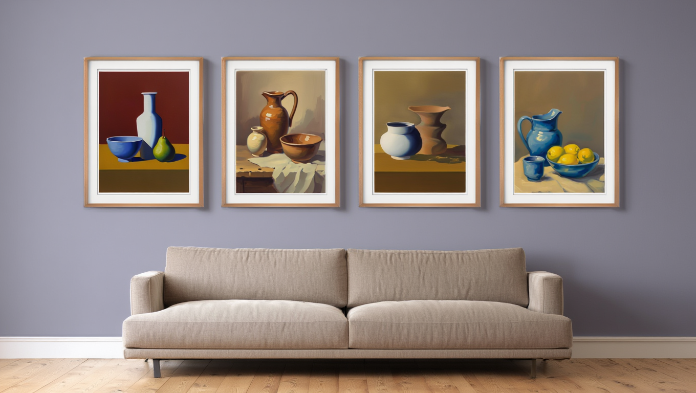 Lundstrøm Bauhaus-Inspired Still Life – 4 Prints Mix & Match