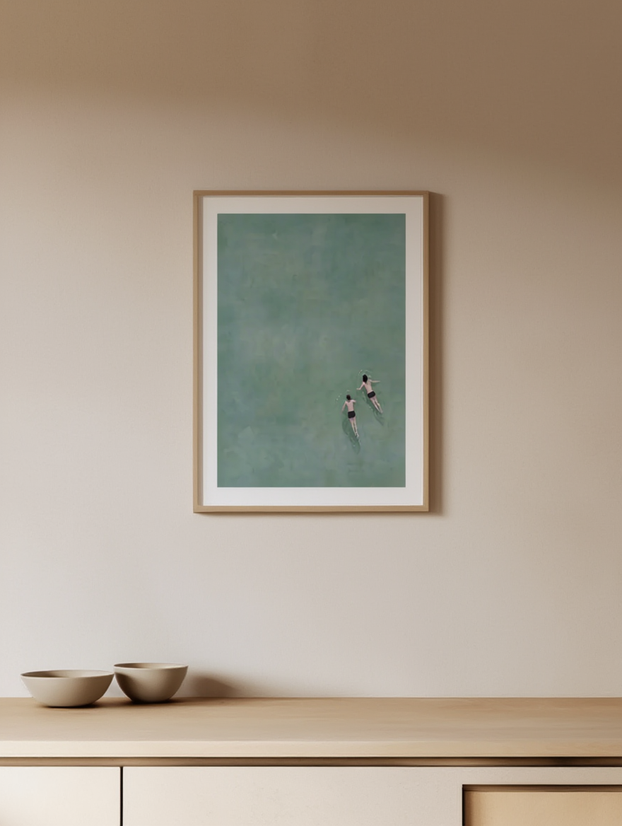 Summer Swims — Modern Wall Art Print