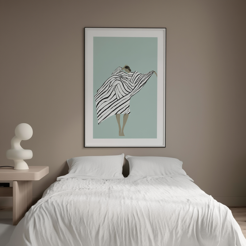 Ethereal Grace – Abstract Female Form Poster | Contemporary Figurative Art Print