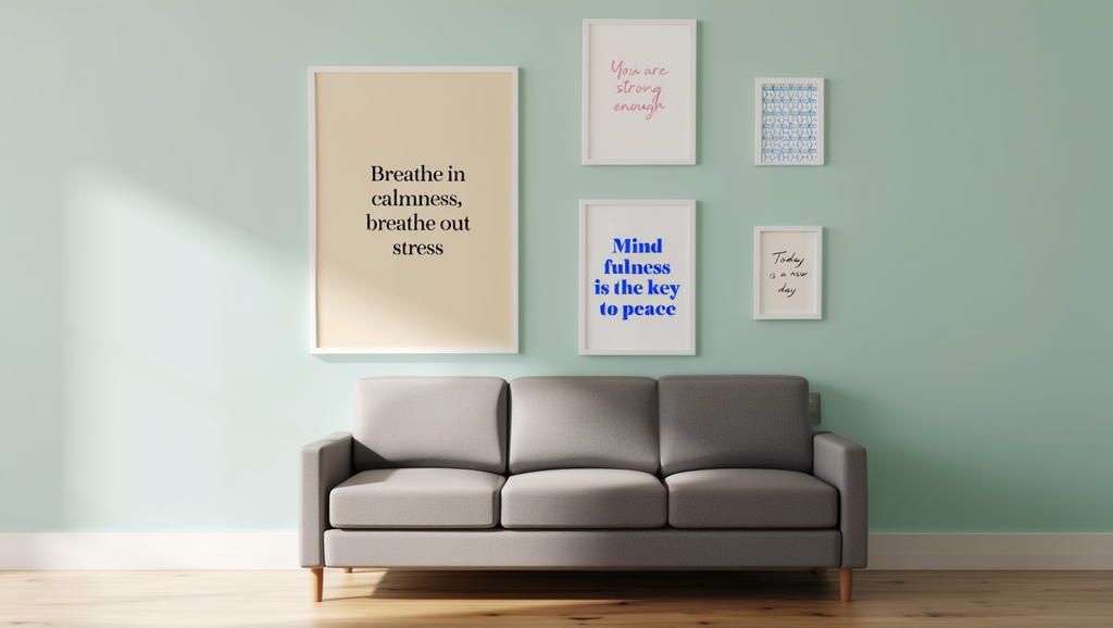 Mental Health Wall Art – Therapy Office Set of 5