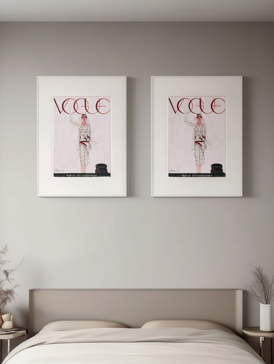 Vintage German Vogue – Fashion Poster Art Print | Classic 20th Century Style - Hakyarts