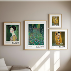Gustav Klimt Art Print – 4 Golden Wall Art Prints | Elegant Gallery Wall Décor for Living Room, Bedroom & Office - Hakyarts