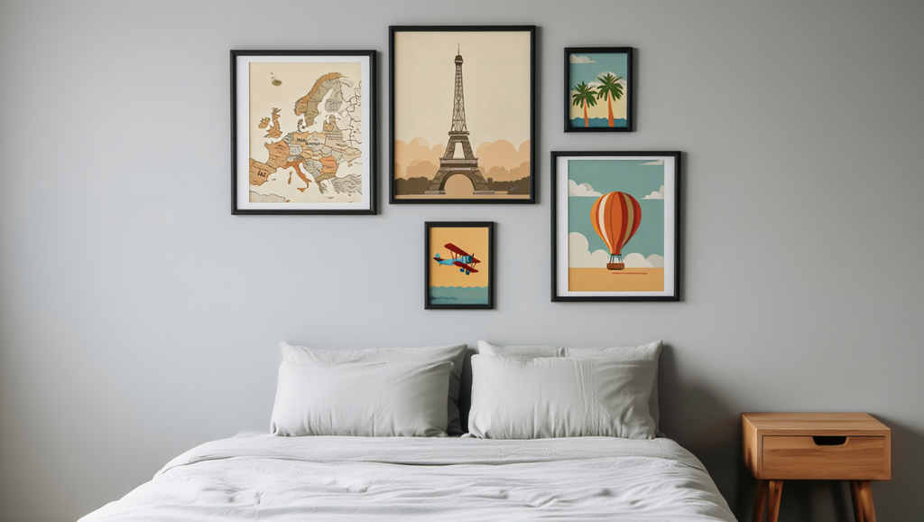 Global Escape – Set of 5 Vintage Travel Prints