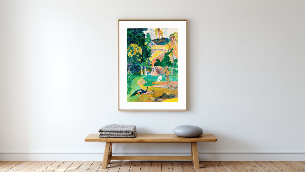 Paul Gauguin - Matamoe 'Død'-landskab med påfugle | HakyArts