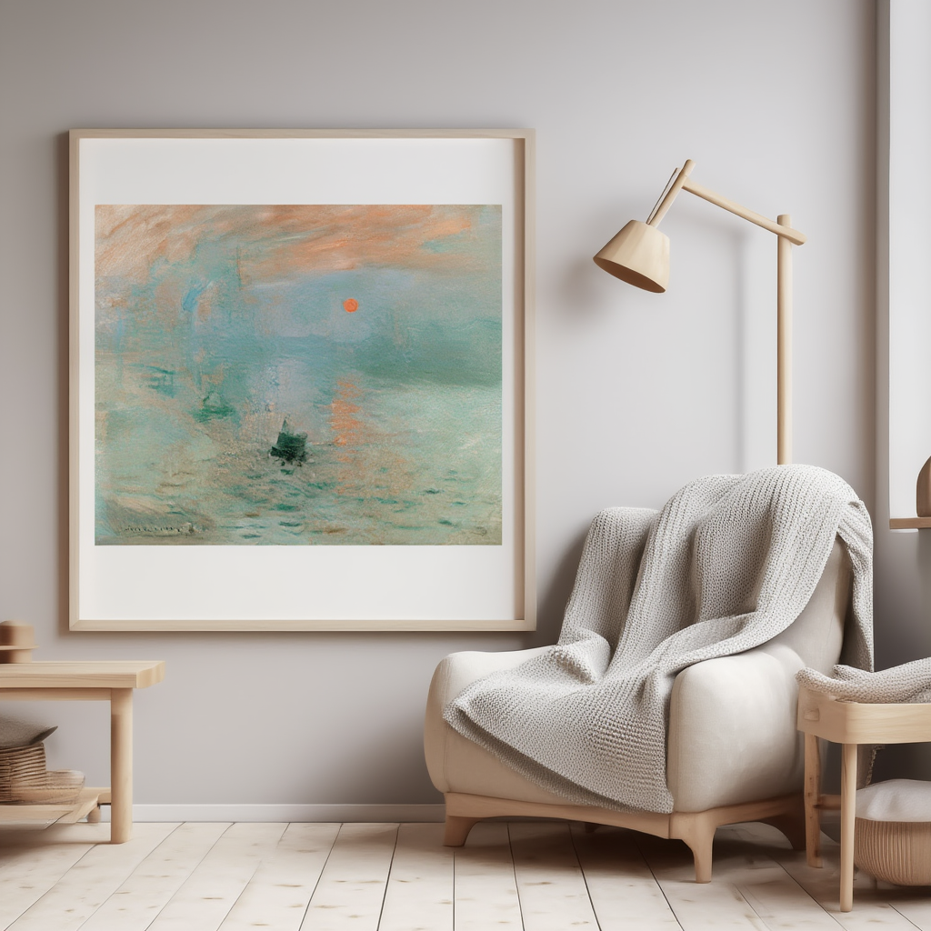 Impression, Sunrise by Claude Monet – Iconic Impressionist Art Print