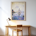 Voilier au Petit-Gennevilliers – Claude Monet Poster | Impressionist Seascape Art Print