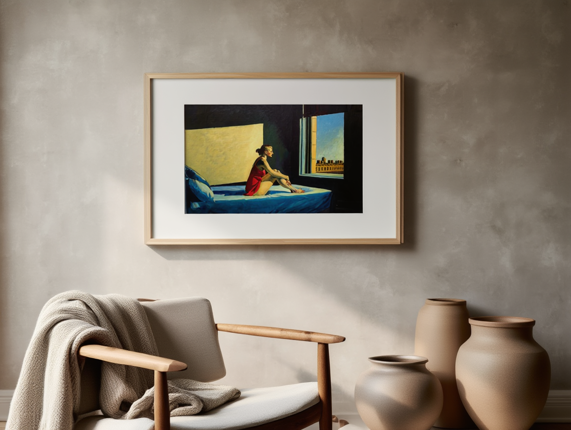 Edward Hopper – Morning Sun Art Print