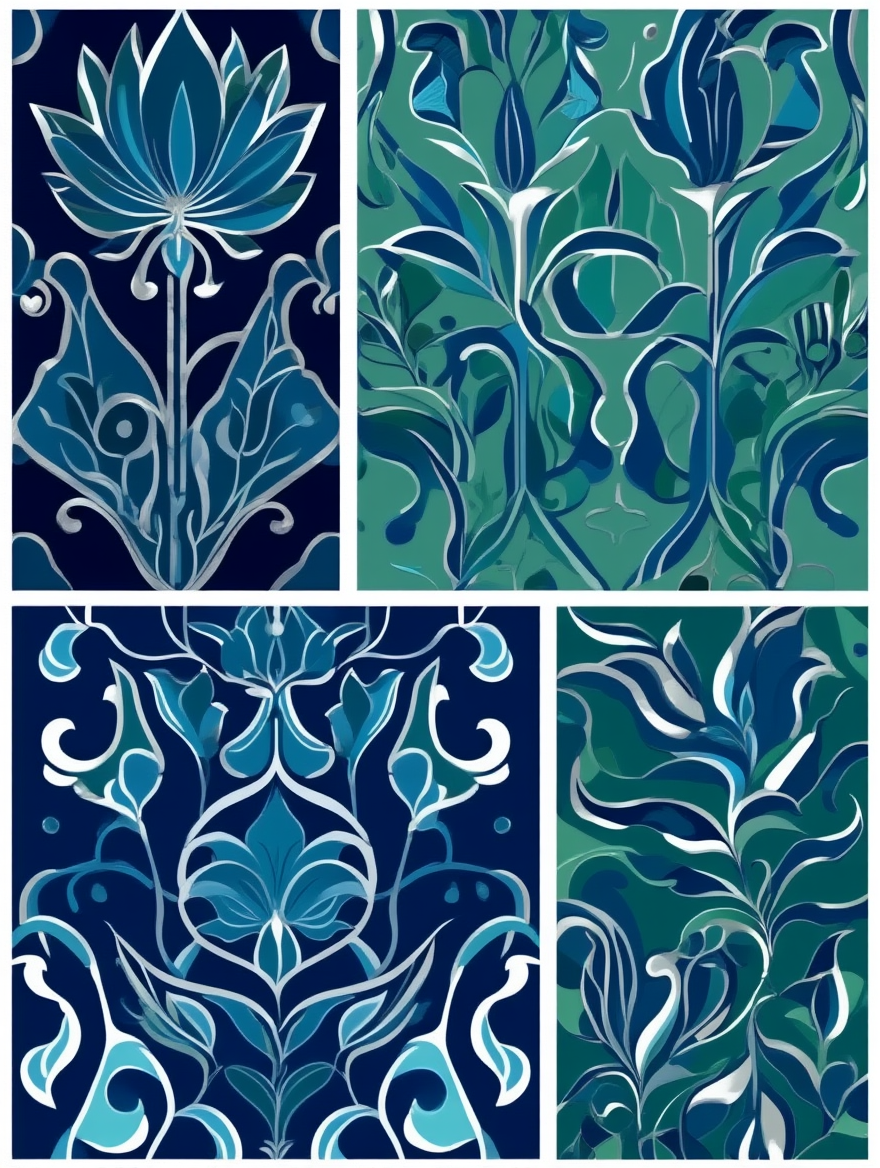 Émile-Allain Séguy – Botanical Art Deco Quartet - 4 Prints Mix & Match