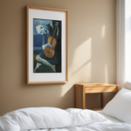The Old Guitarist by Pablo Picasso – Vintage Spanish Blue Period Art Print - Hakyarts