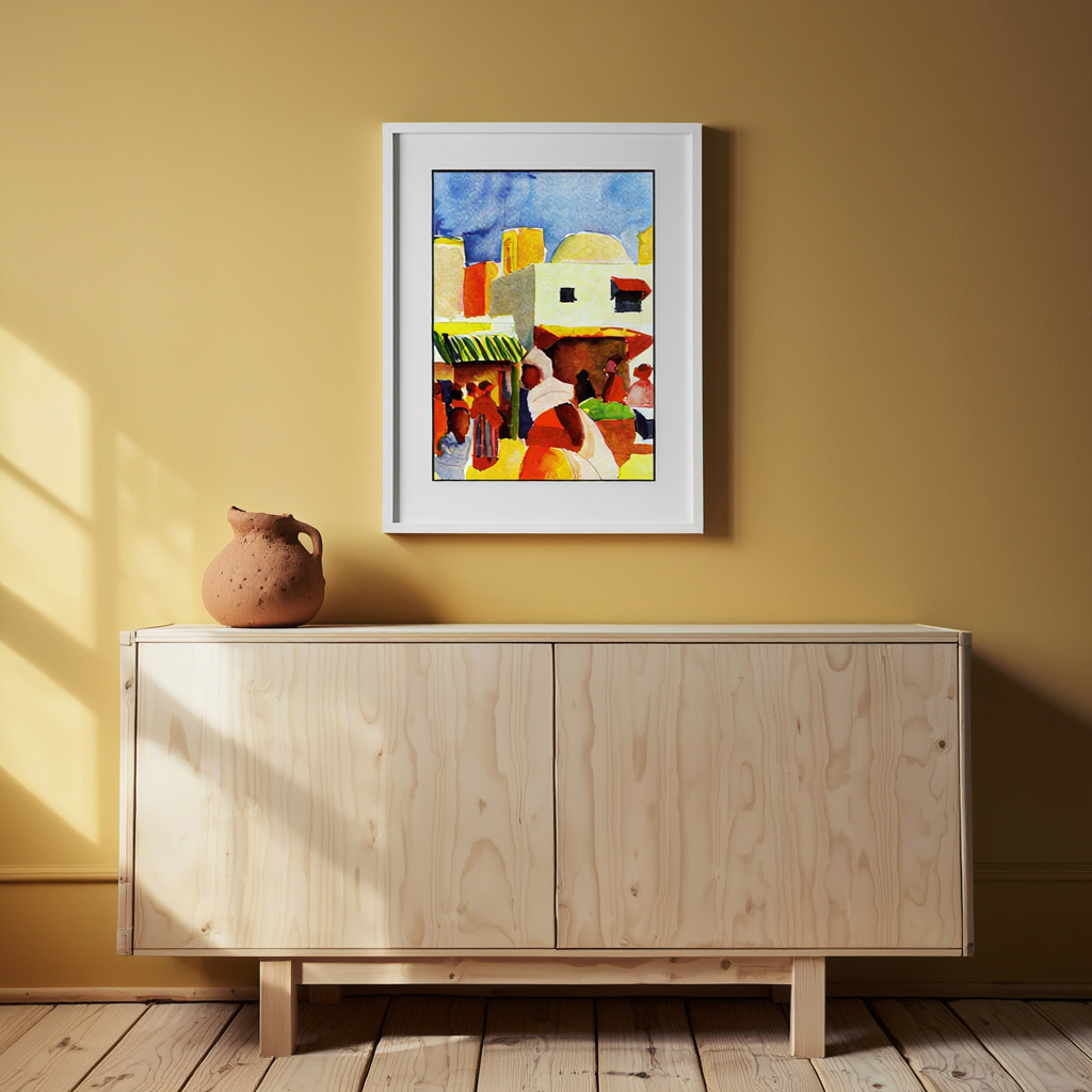 August Macke - Market in Algiers