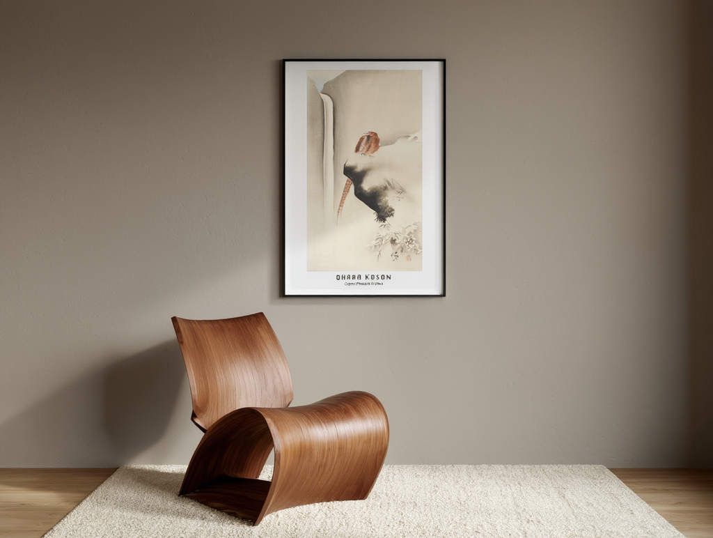 Ohara Koson - Affiche Paysans de cuivre dans la neige