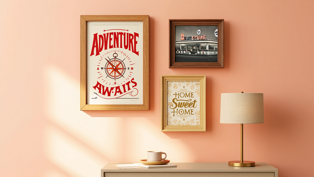 Retro Charm – 3-Piece Vintage Wall Art Set