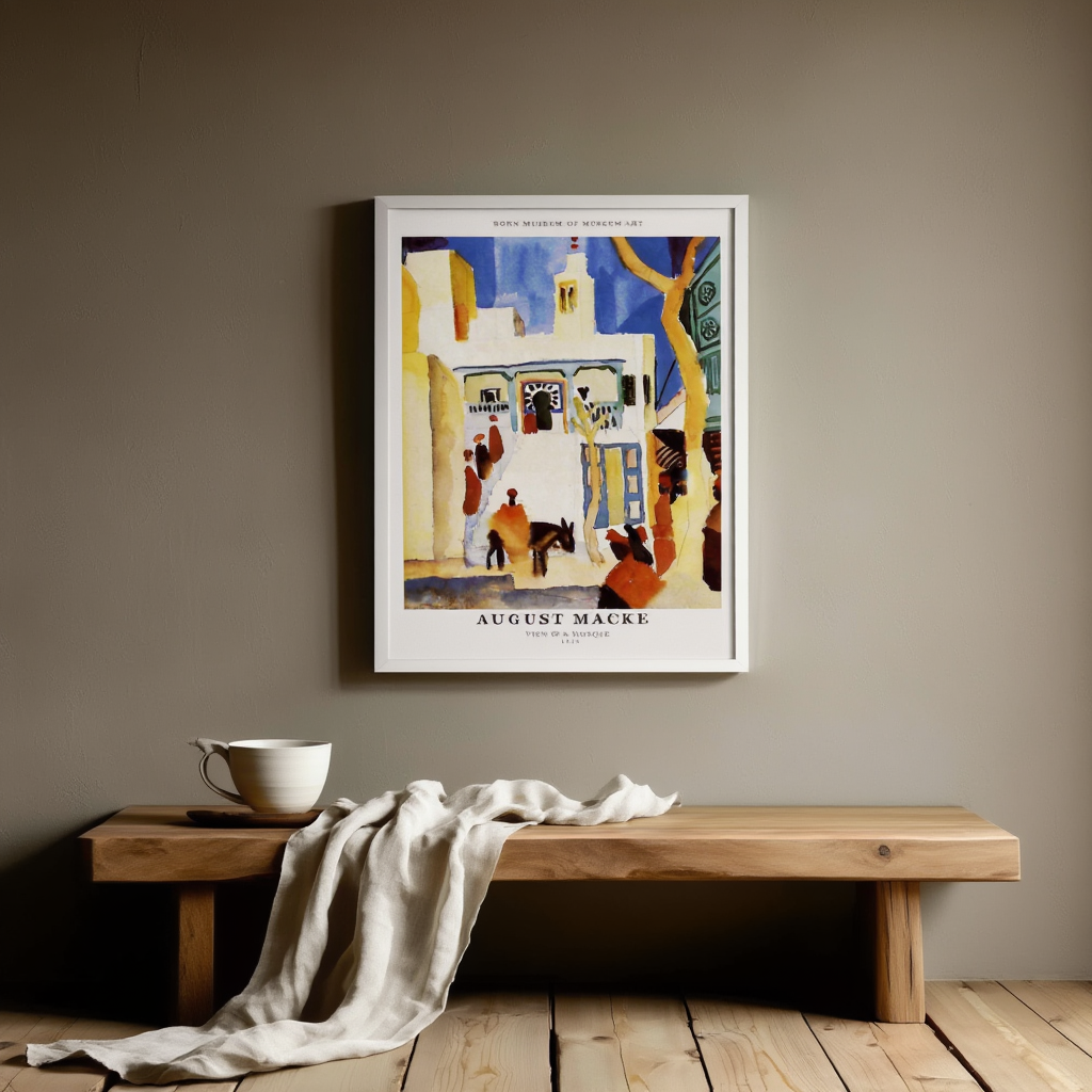August Macke – View of a Mosque Poster | Vintage Oriental Art Print
