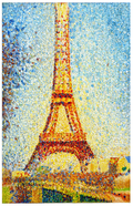 Georges Seurat – La Tour Eiffel Drawing Print (1889) – Vintage French Art Poster
