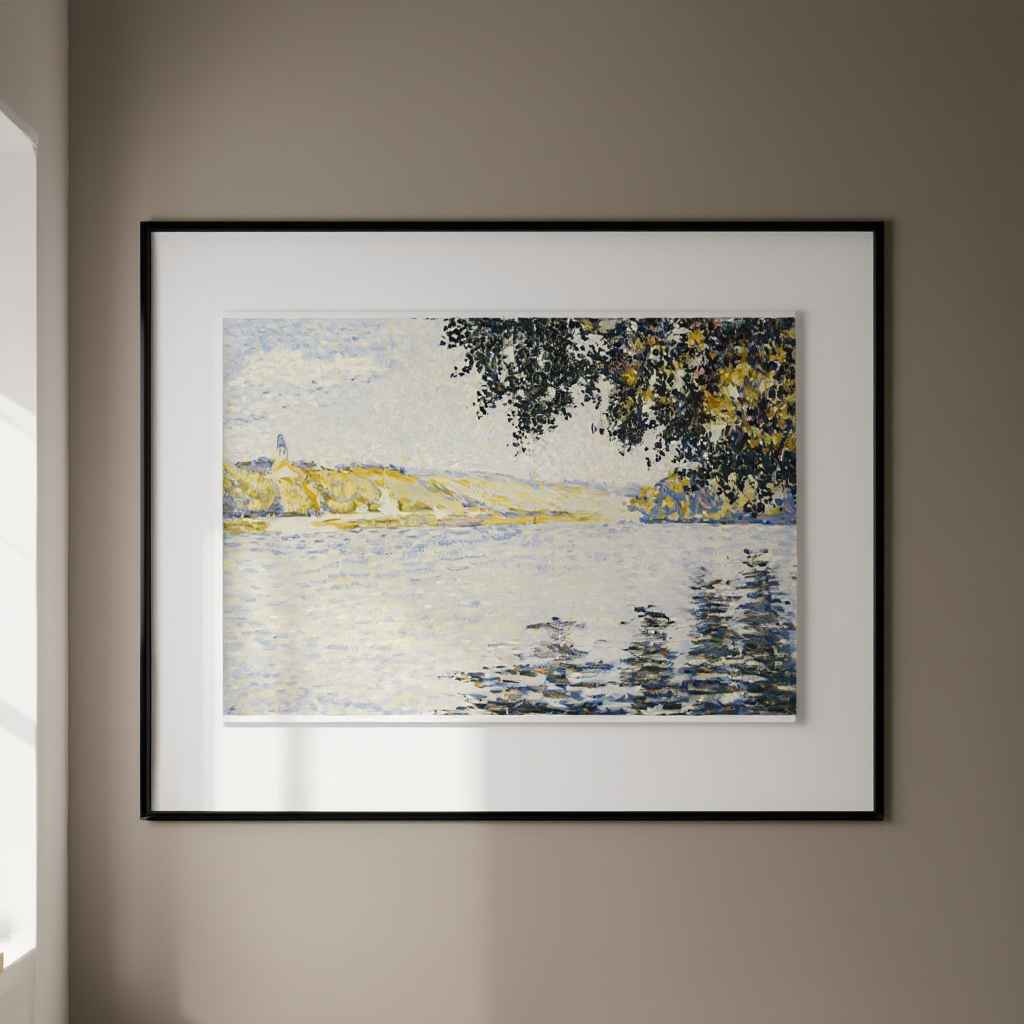 Paul Signac - View of the Seine at Herblay