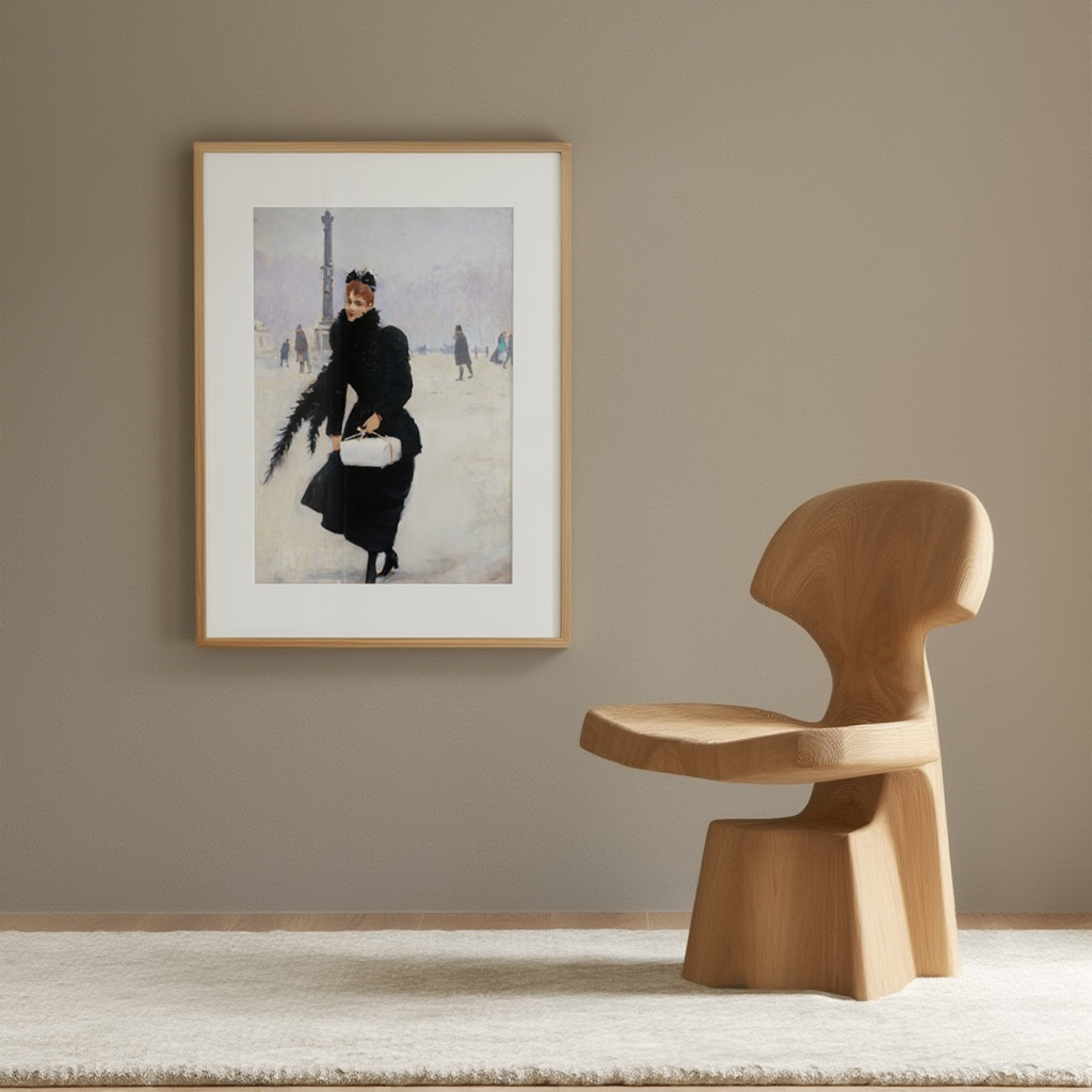 Jean Béraud  - Parisienne sur la Place de la Concorde