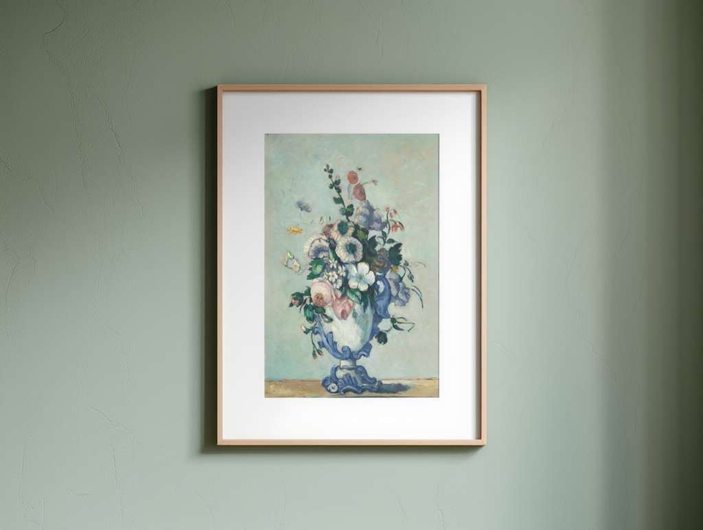 Paul Cézanne - Flowers in a Rococo Vase