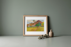 Tahitian Landscape – Paul Gauguin Poster | Post-Impressionist & Symbolist Tropical Art Print - Hakyarts
