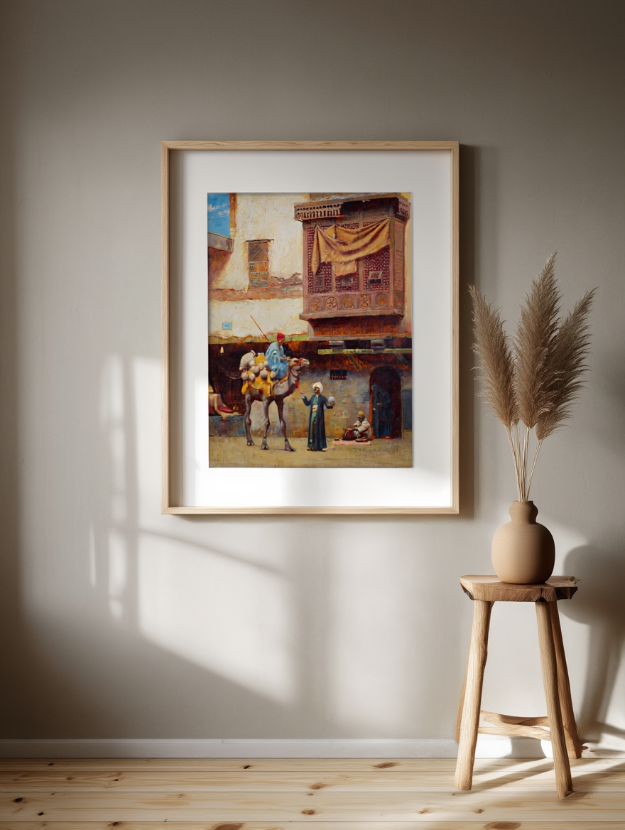 A Pottery Seller In Old Cairo