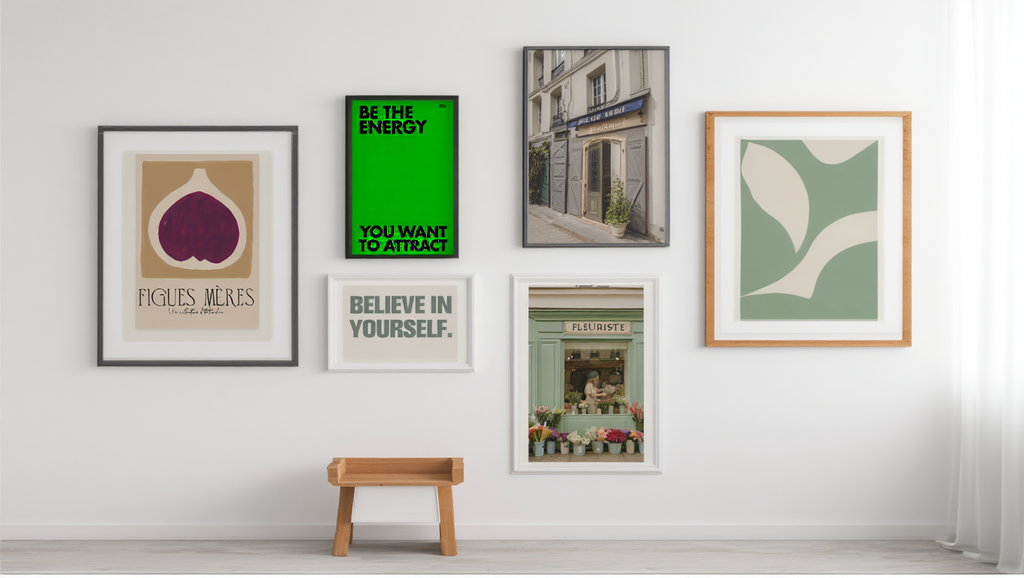 Geometric Abstract Positivity – Green Tones