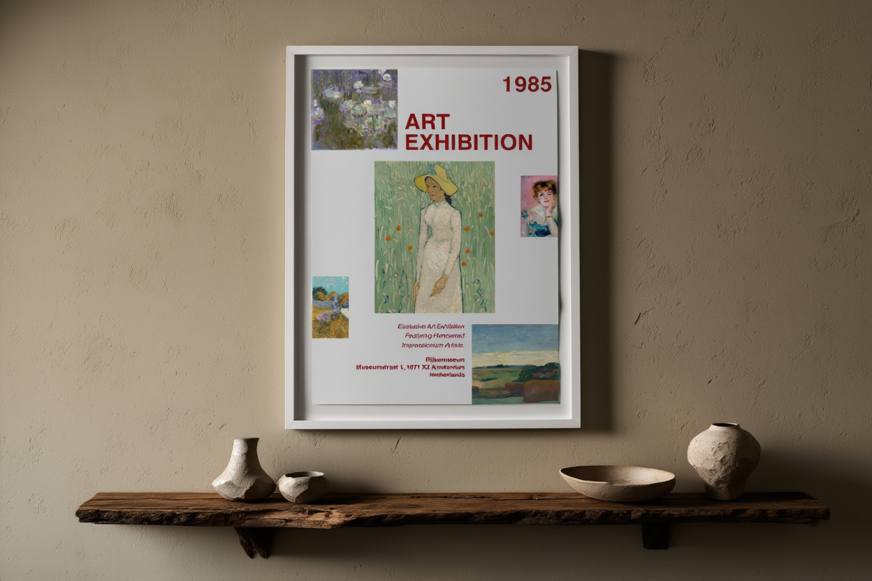 1985 Art Exhibition – Vintage Museum Poster