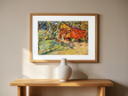 Edvard Weie – Old Garden, Frederiksværk Poster | Danish Expressionist Landscape Art Print - Hakyarts