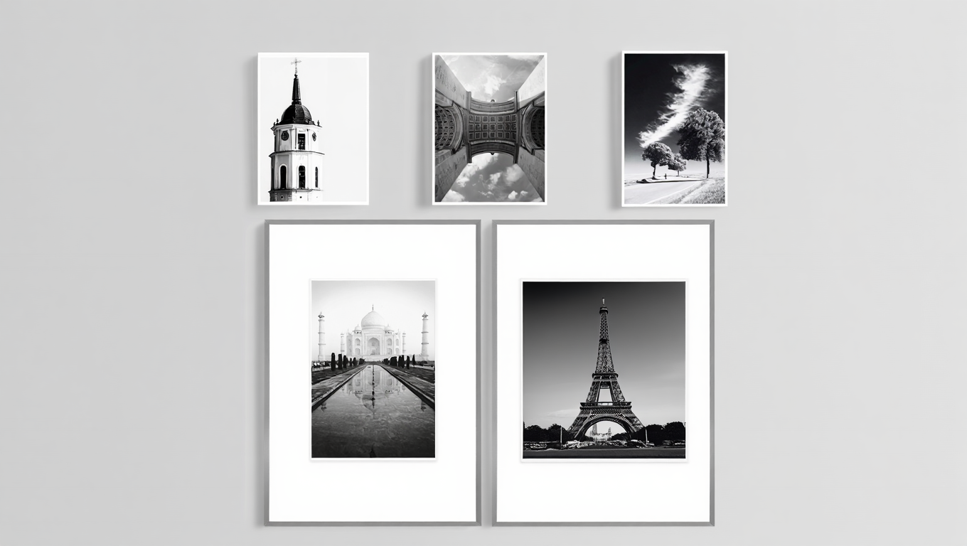 Monochrome Journeys: 5 Minimalist Travel & City Art Prints