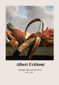 Pineapple, Papaya and Other Fruits by Albert Eckhout – Botanical Illustration Art Print - Hakyarts