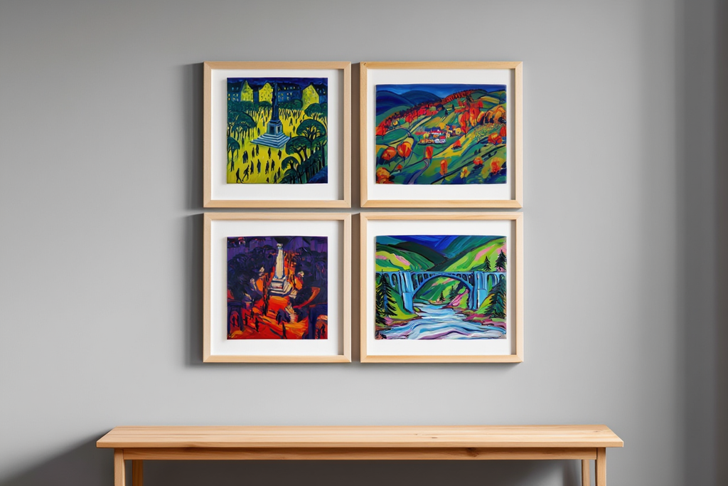 Seaside Expressionist Moments – Kirchner - 4 Prints, Mix & Match