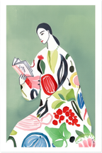 Set of 4 Botanical Figurative Dog Prints – Coffee & Pomegranate Illustrations - Hakyarts
