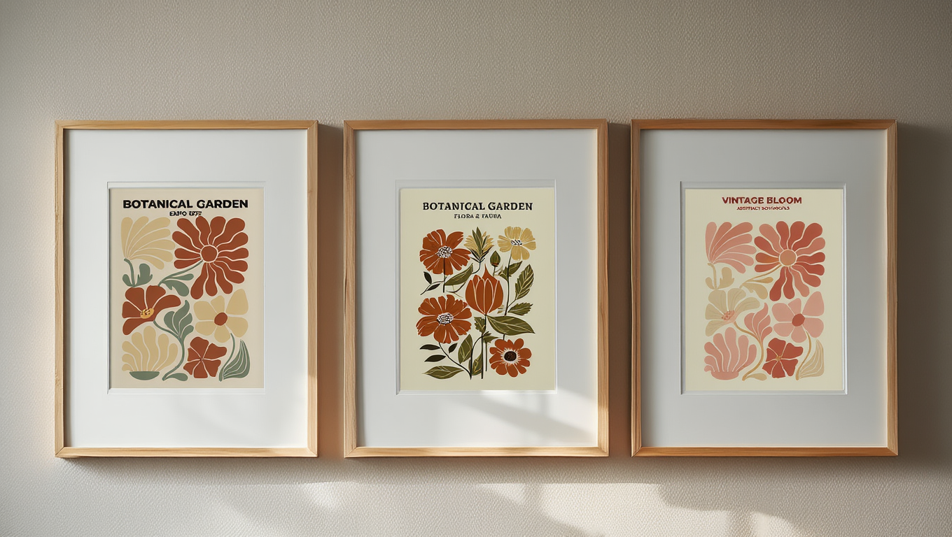 Vintage Botanical – Set of 3 Prints