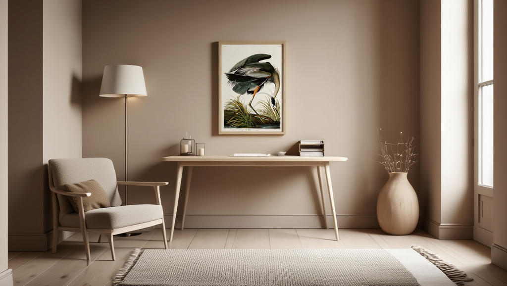 John James Audubon - Great blue Heron Poster