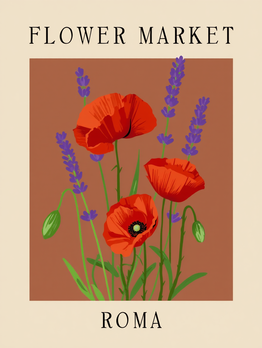 Flower Market Cities – 4 Prints