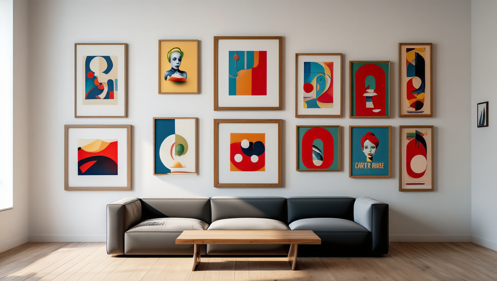 Mixed Modern & Vintage Wall Art – Set of 6 Prints