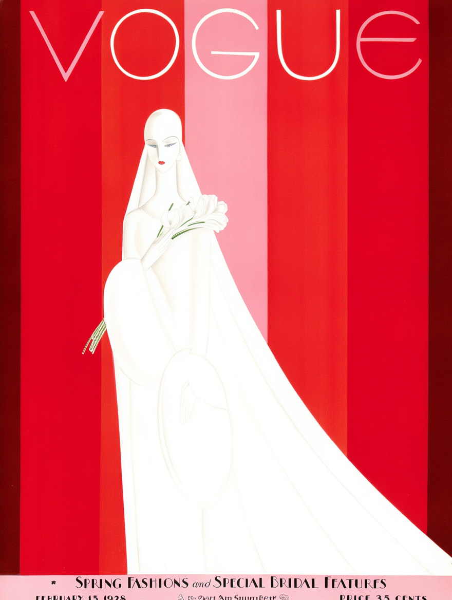 Set of 4 Vintage Vogue Covers – Iconic Fashion Magazine Prints - Hakyarts